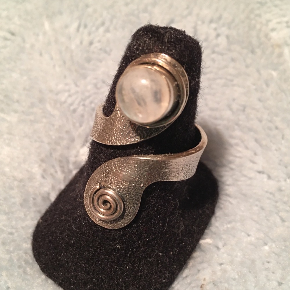 Sterling Silver Moonstone Ring New